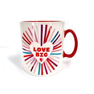 Hallmark LOVE BIG Oversized Mug Cup 64oz  Rainbow Heart GIANT Novelty Mug